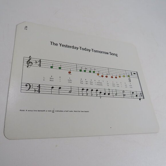 Peabody 60s Xylophone Music (5) Cards DOUBLE SIDED incomplete set - Picture 3 of 12